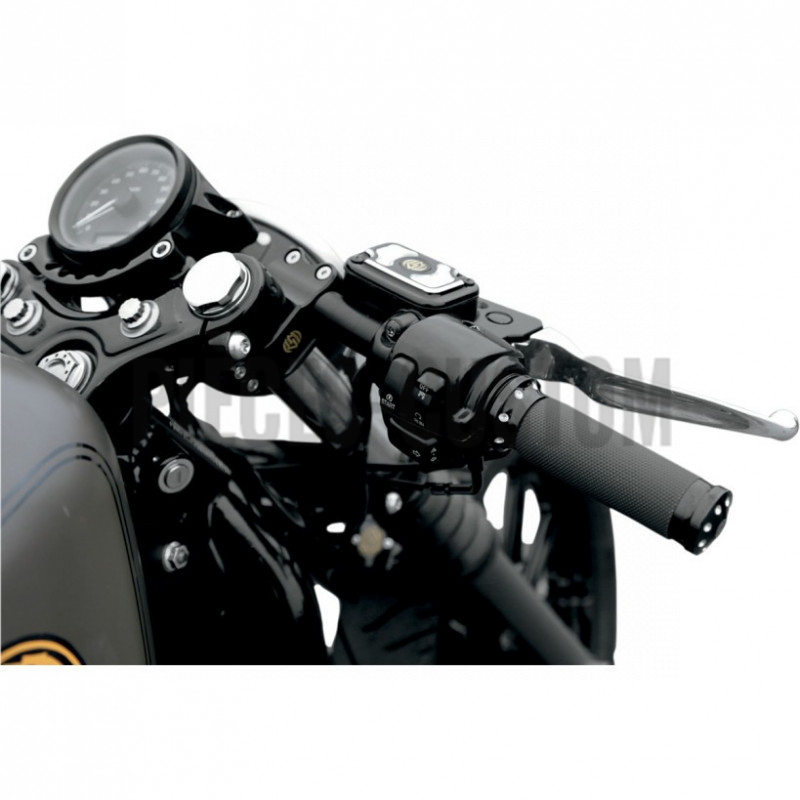 Guidon Bracelet RSD Noir anodisé pour tubes de fourche 39 mm