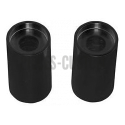Extensions de riser 2"  Noir brillant pour guidon de 1"