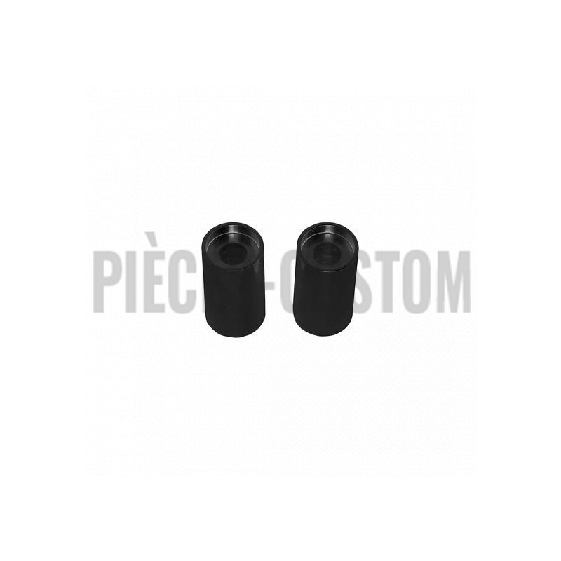 Extensions de riser 2"  Noir brillant pour guidon de 1"