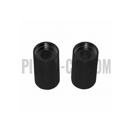 Extensions de riser 2"  Noir brillant pour guidon de 1"