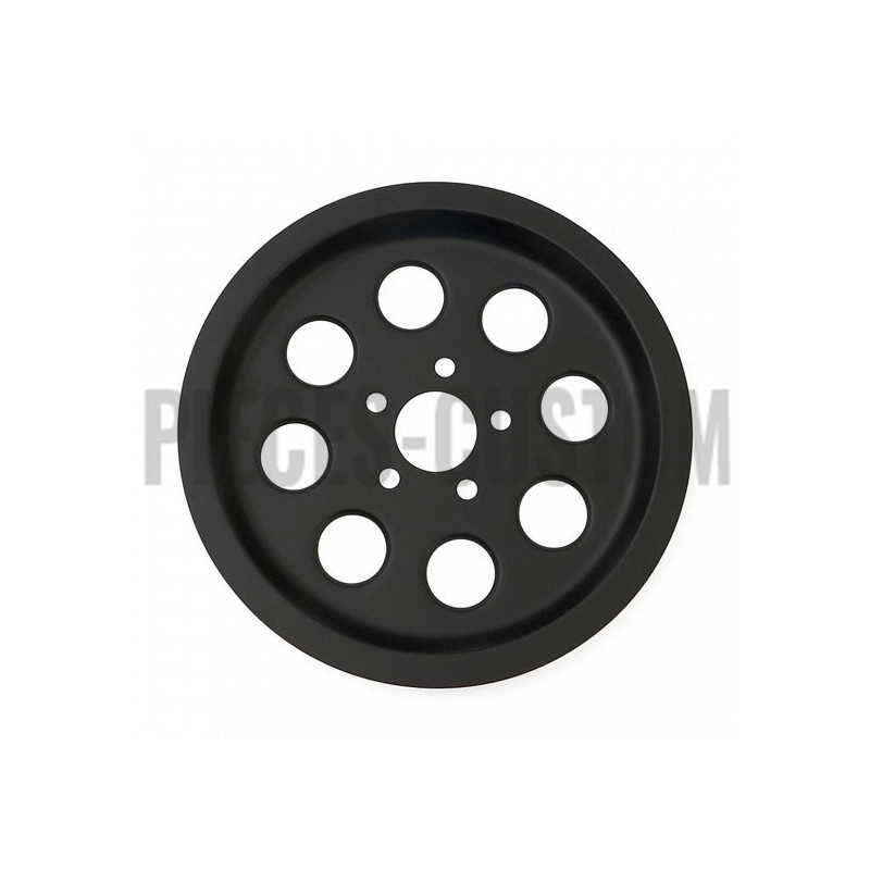 Couvre poulie Noir mat 70 dents pour Big Twin et Twin Cam de 1982 à 1999