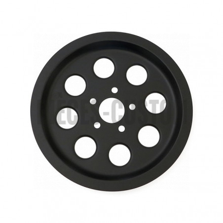 Couvre poulie Noir mat 70 dents pour Big Twin et Twin Cam de 1982 à 1999