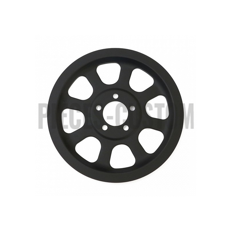 Couvre poulie Noir mat 70 dents pour Softail de 2000 à 2006