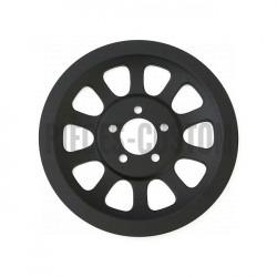 Couvre poulie Noir mat 66 dents pour Softail et Touring de 2007 à 2017