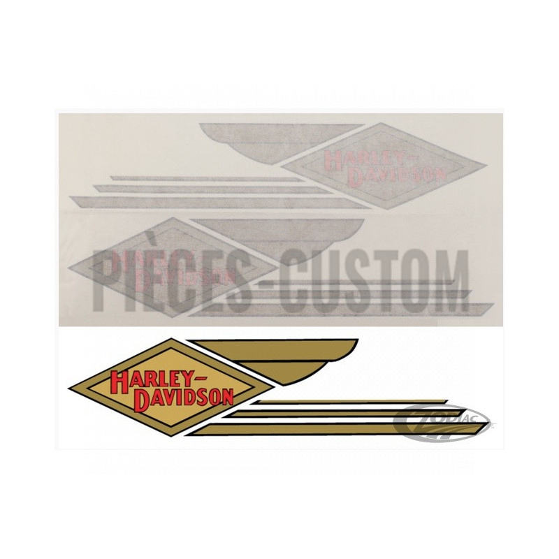 Logos-de-réservoir-Vintage-Harley-Davidson
