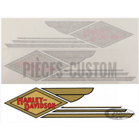 Logos-de-réservoir-Vintage-Harley-Davidson
