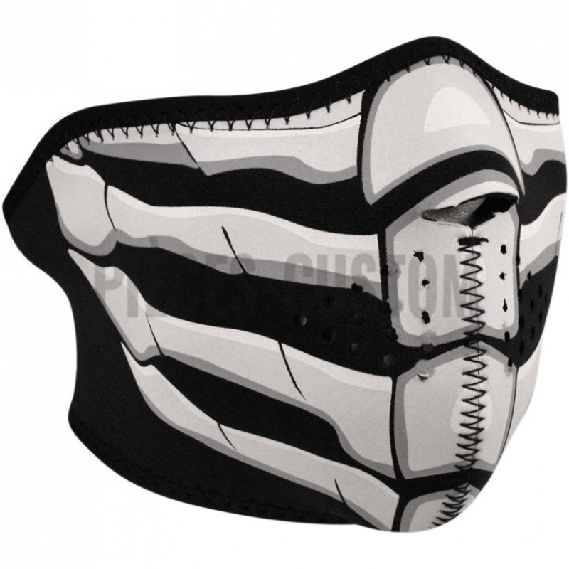 Masque néoprène Bone Breath Fluo dans le noir