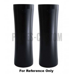 Caches tubes supérieurs courbés Noir mat Wrinkle pour XL1200X de 2016 à 2017