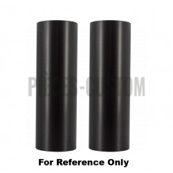 Caches tubes supérieurs droits Noir mat Wrinkle pour Dyna de 2006 à 2017