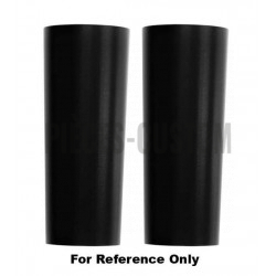 Caches tubes supérieurs coniques Noir mat Wrinkle pour Softail fourche 41mm