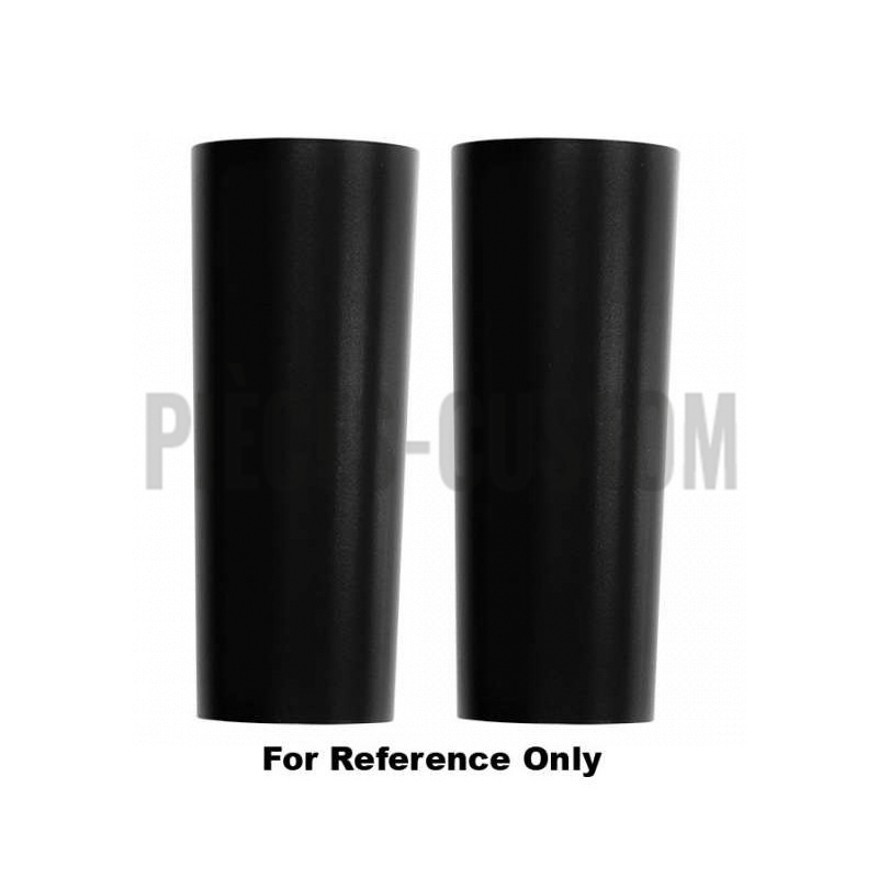 Caches tubes supérieurs coniques Noir mat pour Softail fourche 41mm