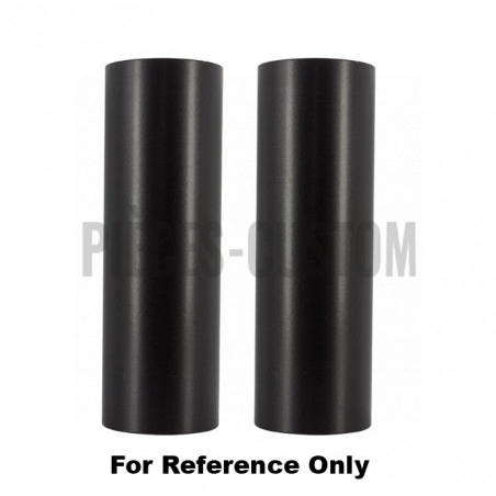 Caches-tubes-supérieurs-droits-Noir-brillant-pour-Softail-fourche-49-mm