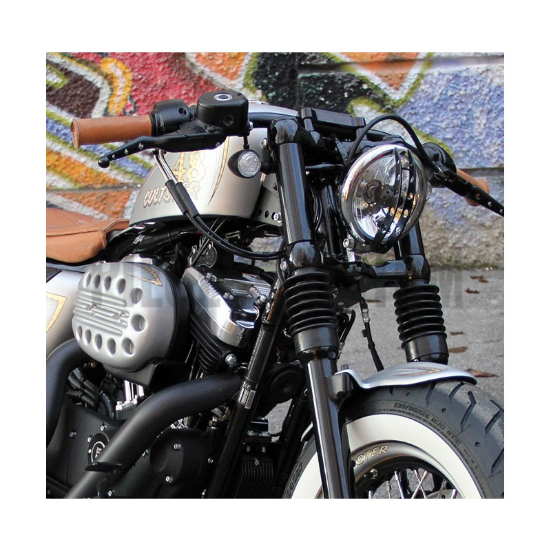 Kit 2 pièces de caches tubes de fourche pour Sportster jusque 2015