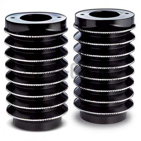 Soufflets de fourche Rétro noir anodisé taillés diamant pour FLT de 2014 à 2017