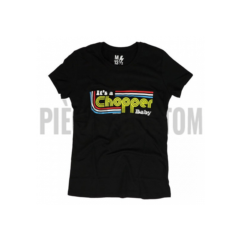 T-shirt Femme Noir It's a Chopper Baby