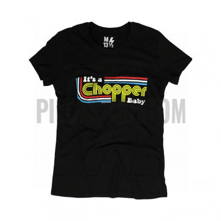 T-shirt Femme Noir It's a Chopper Baby