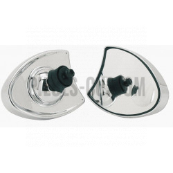 Rétroviseurs clignotants LED finition chromée pour Touring de 1996 à 2017