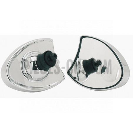 Rétroviseurs clignotants LED finition chromée pour Touring de 1996 à 2017