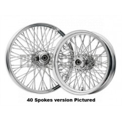 Roue avant 60 rayons chromée DNA 21 x 2.15 pour Sportster Dyna de 1984 à 1999