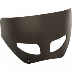 Pare-brise 23cm Dark Black Smoke Ventilé Road Warrior Memphis Shades