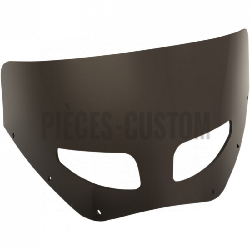 Pare-brise 23cm Dark Black Smoke Ventilé Road Warrior Memphis Shades