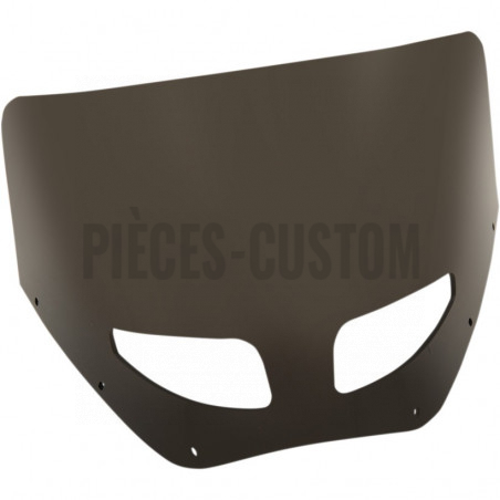 Pare-brise 28cm Dark Black Smoke Ventilé Road Warrior Memphis Shades