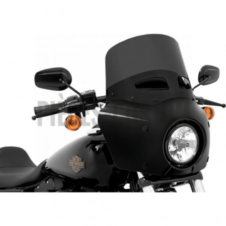 Pare-brise 28cm Dark Black Smoke Ventilé Road Warrior Memphis Shades