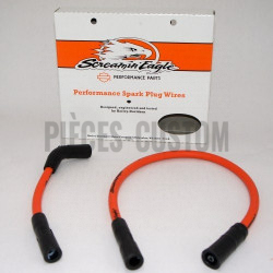 Cables de bougie orange Sreamin' Eagle pour Sportster de 2007 à 2017