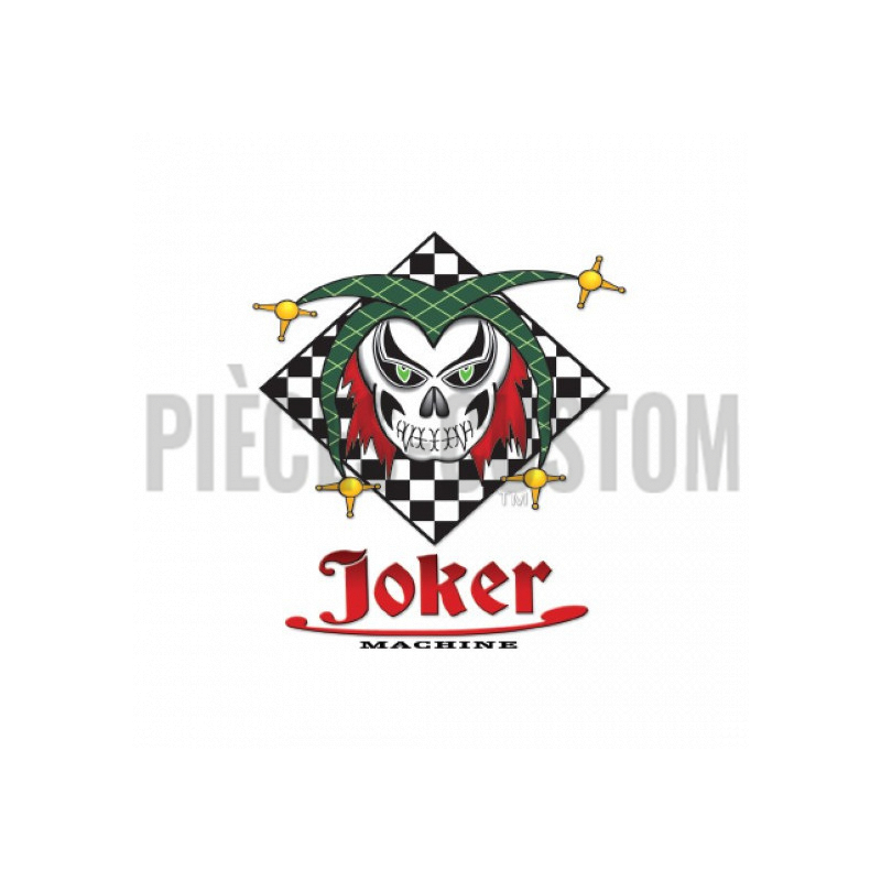 Fond de plaque d'immatriculation noir Joker Machine