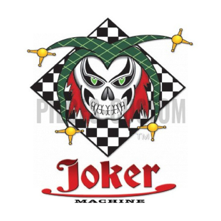 Fond de plaque d'immatriculation noir Joker Machine