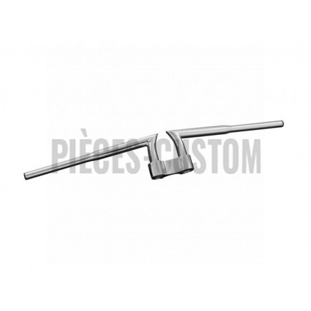Guidon droit ajustable 32mm chromé largeur 95cm