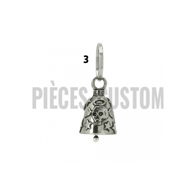 Clochette moto porte-bonheur modèle Ange biker