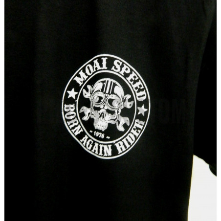 T-shirt Moai Speed Motorcyclist