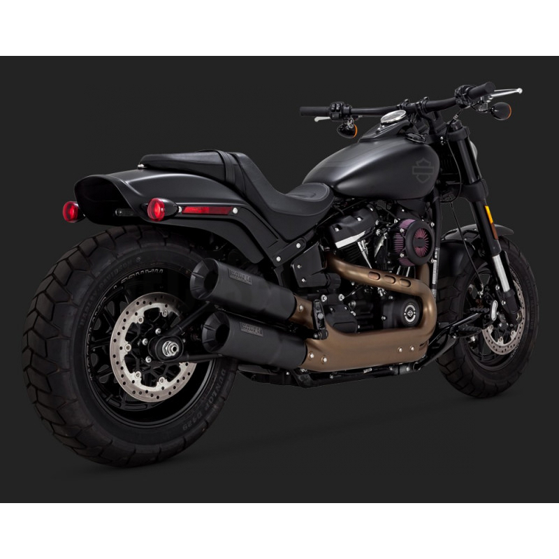 Silencieux-Vance-Hines-Hi-out-put-Noir-pour-Softail-2018-à-2021