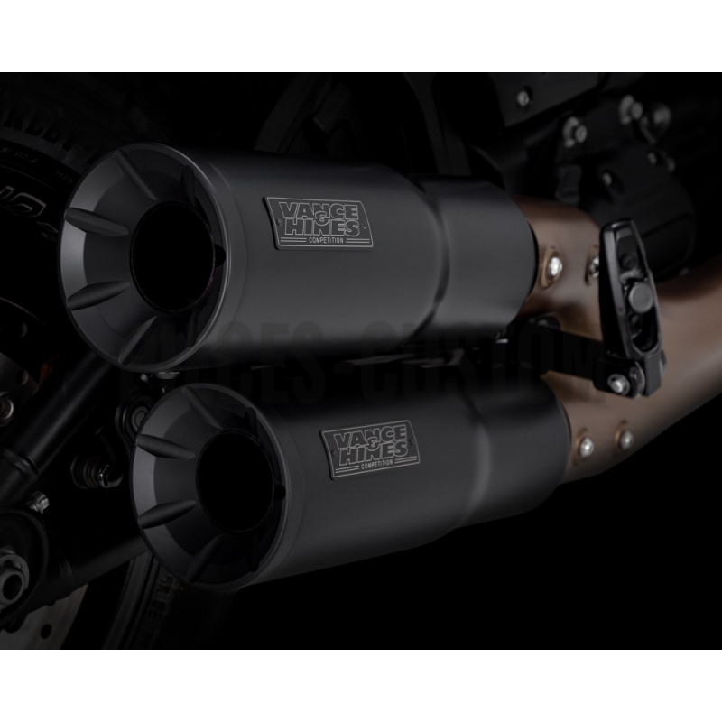 Silencieux Vance & Hines Hi-output Noir pour Softail 2018