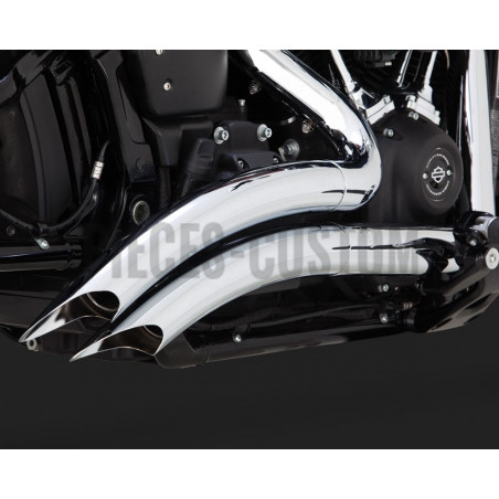 Echappement Vance & Hines Big radius chromé pour Softail 2018