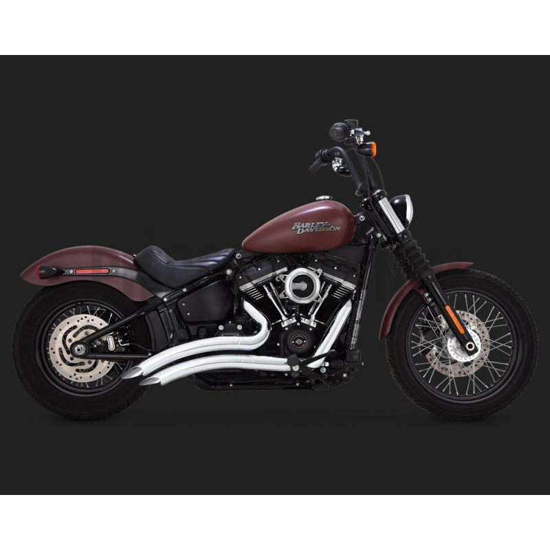 Echappement Vance & Hines Big radius chromé pour Softail 2018
