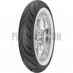 Pneu avant Avon Cobra AVM71 100/90-19 Flanc Blanc