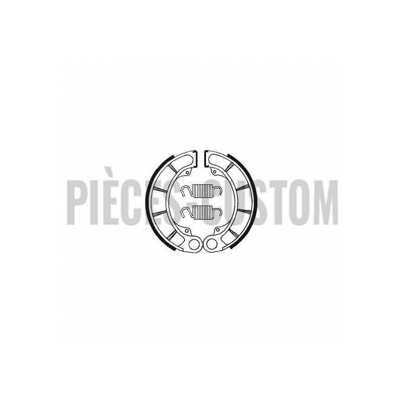 Plaquettes de frein arrière Tecnium pour Honda VT600 de 1988 à 2007