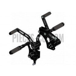 Commandes avancées Rick's noir +4" Grooved pour Softail 2018