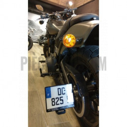 Support de plaque latéral noir pour modèles softail Fat bob de 2018