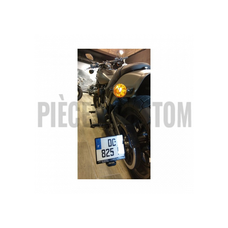 Support de plaque latéral noir pour modèles softail Fat bob de 2018