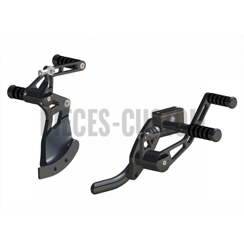 Commandes avancées Rick's Noir +2" O-Ring pour Softail 2018