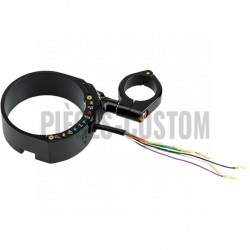 Support compteur Noir pour tube de fourche 39mm Sportster de 2014 à 2018