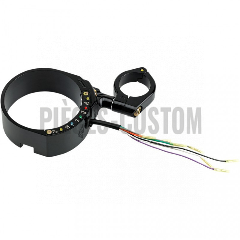 Support compteur Noir pour tube de fourche 39mm Sportster de 2014 à 2018