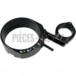 Support compteur Noir pour tube de fourche 39mm Sportster de 1995 à 2013