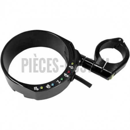 Support compteur Noir pour tube de fourche 39mm Sportster de 1995 à 2013
