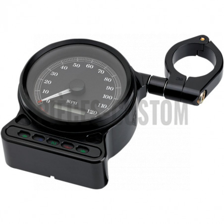 Support compteur Noir pour tube de fourche 39mm Sportster de 1995 à 2013