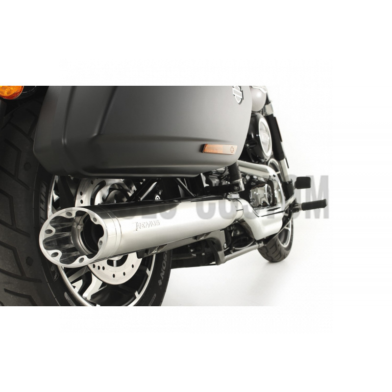 Silencieux-Remus-Custom-Inox-chromé-pour-Sport-Glide-de-2018-et-après