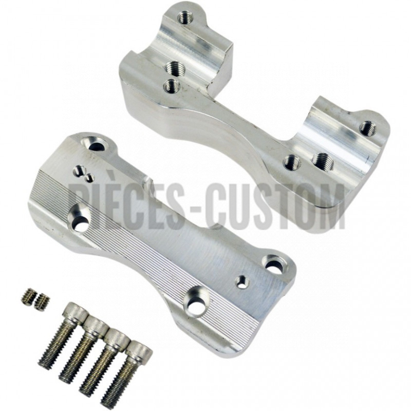 Risers Brut LA Choppers pour guidon de 32mm FLTRX et FLTRU de 2015 à 2018